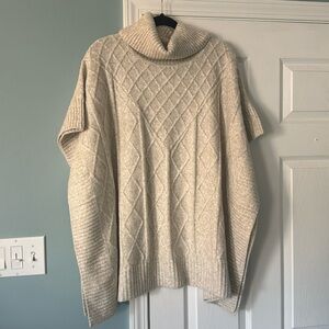 LOFT Knit Sweater Poncho
